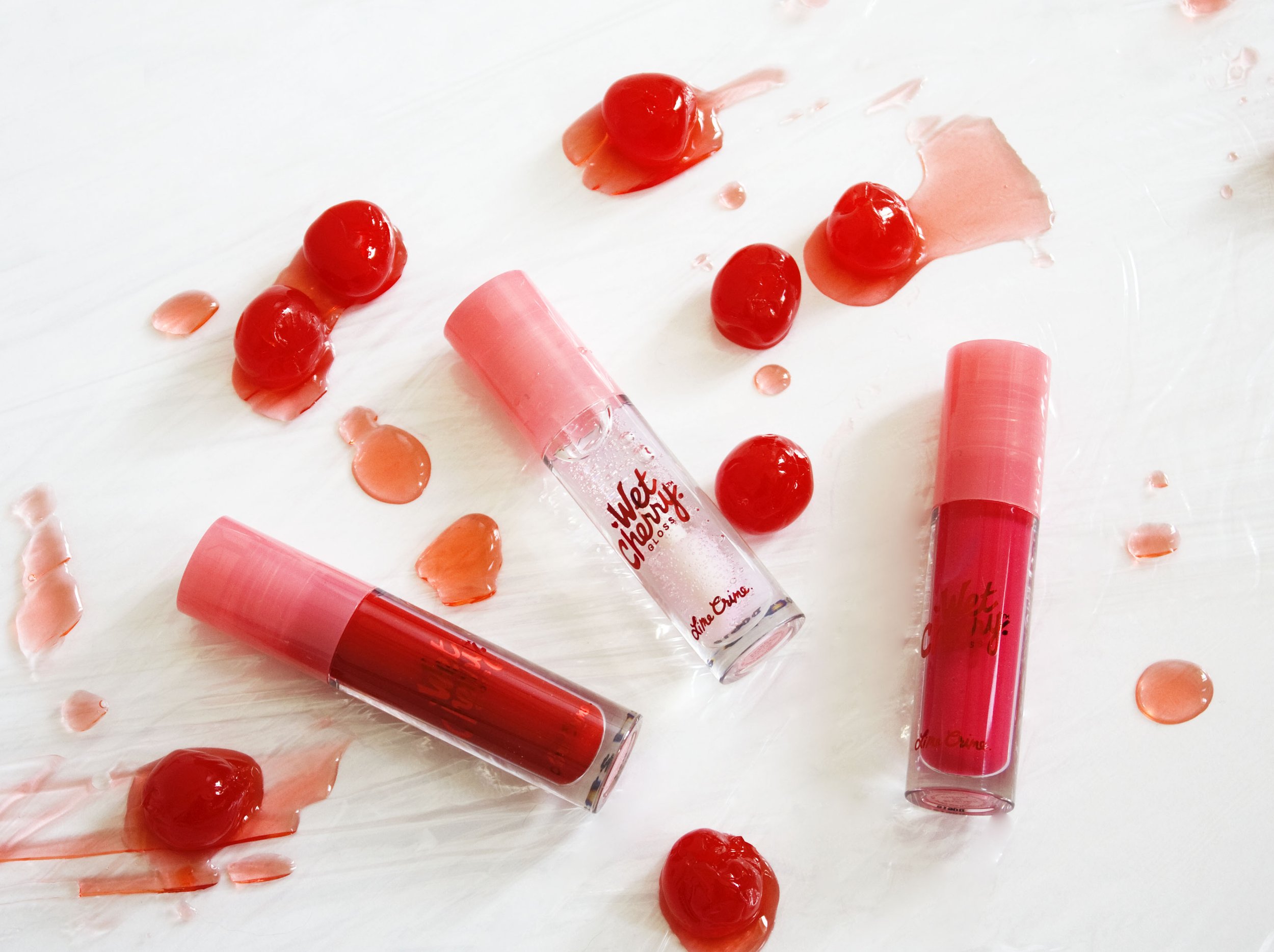 LimeCrime Wet Cherry Gloss Review Swatches Doll Dye